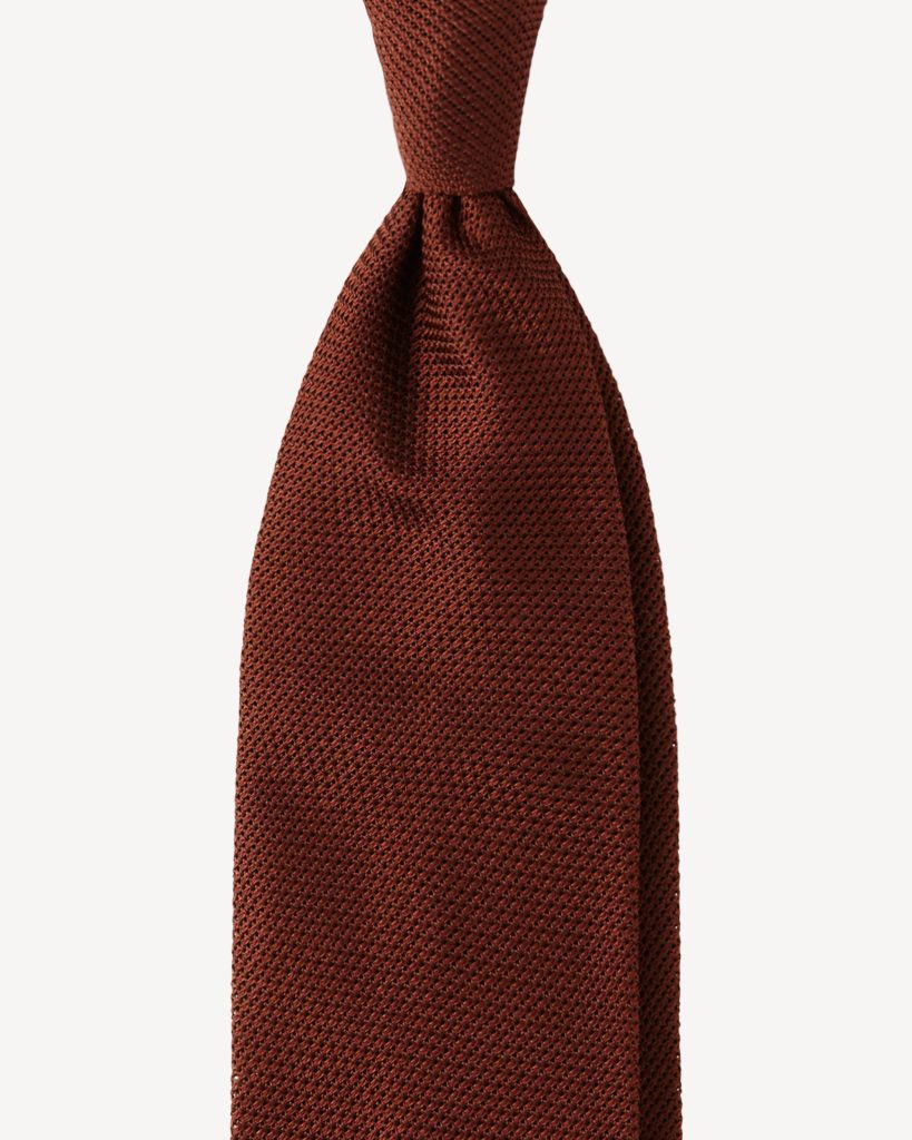 Grenadine Garza Fina Unlined Tie - Cola