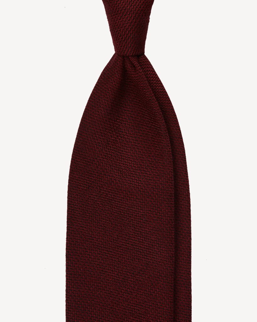 Artisan Solid Untipped 100% Cashmere Tie - Amarone