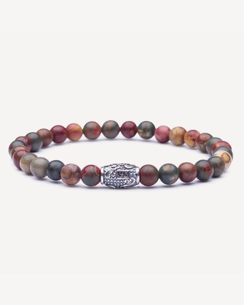 Natural 6 mm Gemstone Bracelet - Autumn Jasper