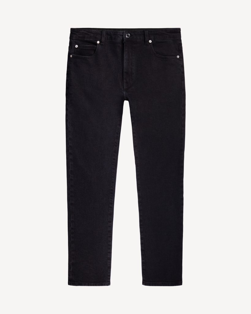 Italian Denim Slim Leg 5-pocket Jeans - Nero