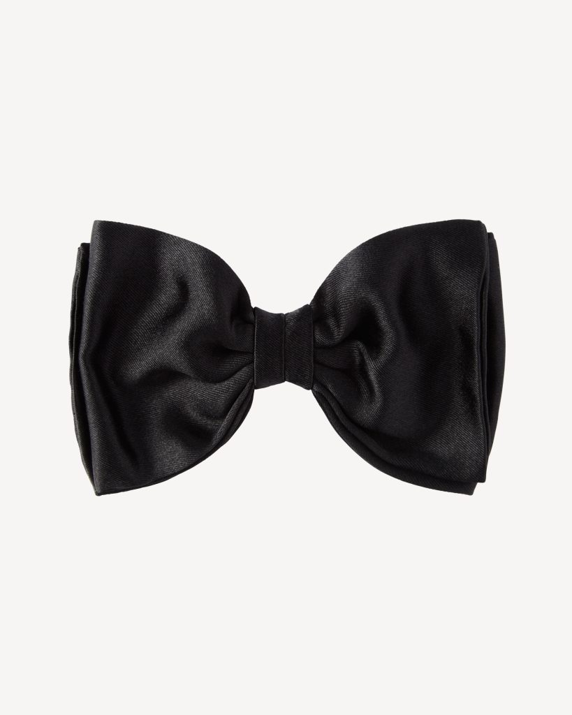 Black Ready-tie Grosgrain Bow-tie