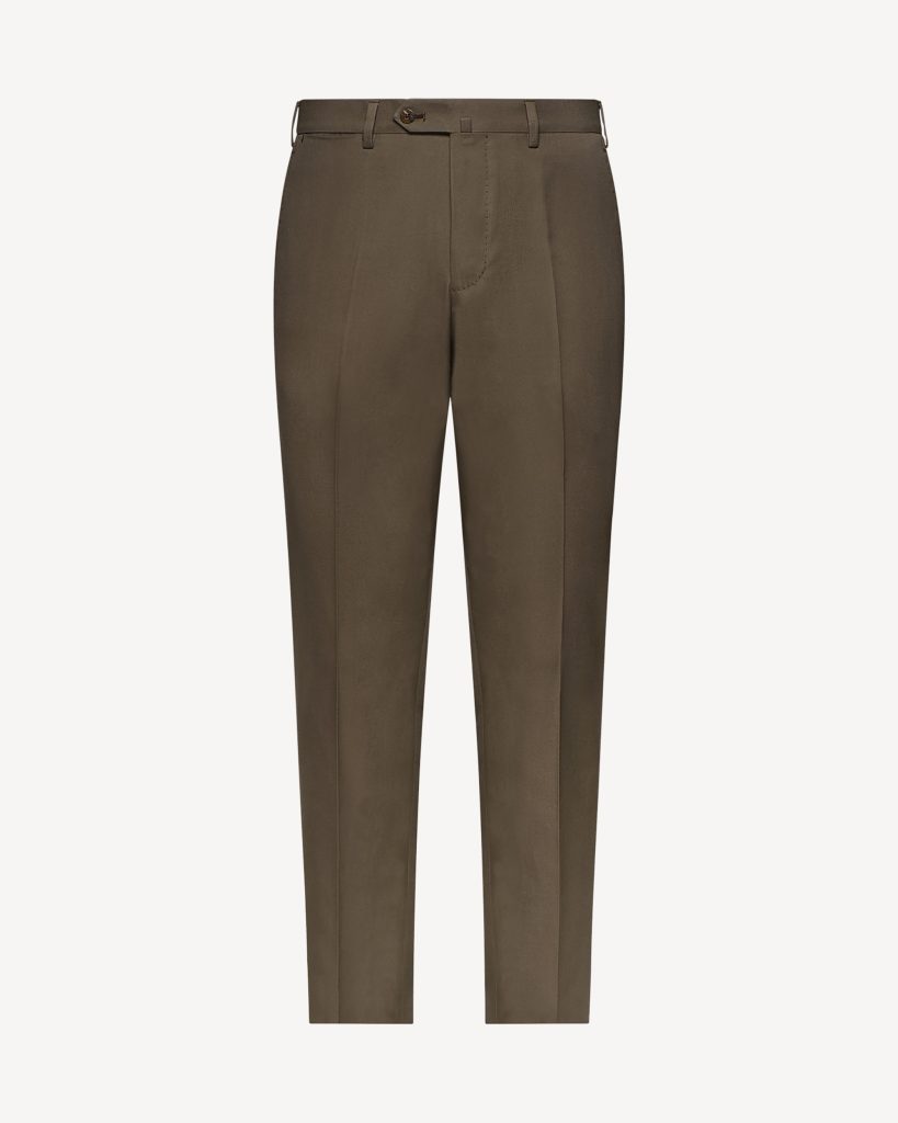 Classic 4-seasonal Cotton Trousers - Army Green