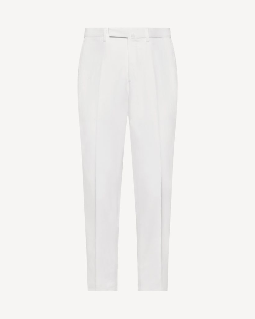 Classic 4-seasonal Cotton Trousers - White