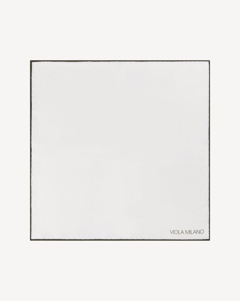 Classic Shoestring 100% Linen Pocket Square - Army Green