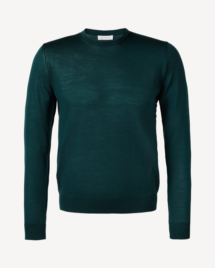 Crew-Neck Merino Jumper - Forest
