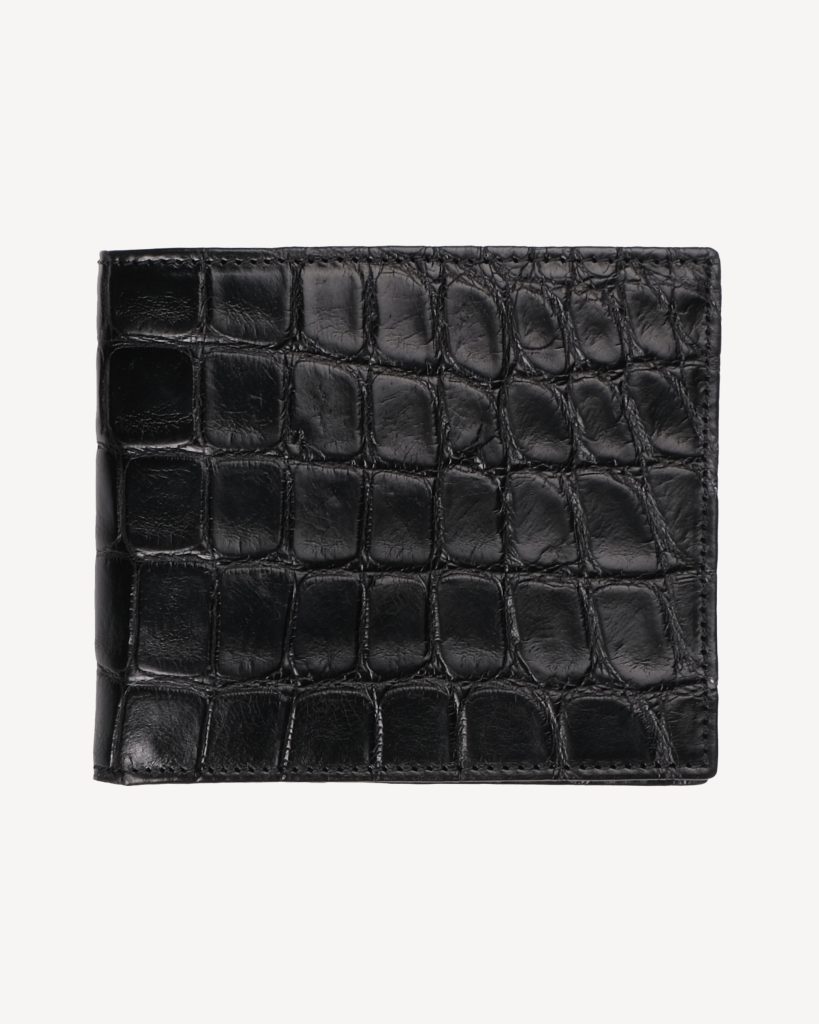 Crocodile Slim Wallet - Black