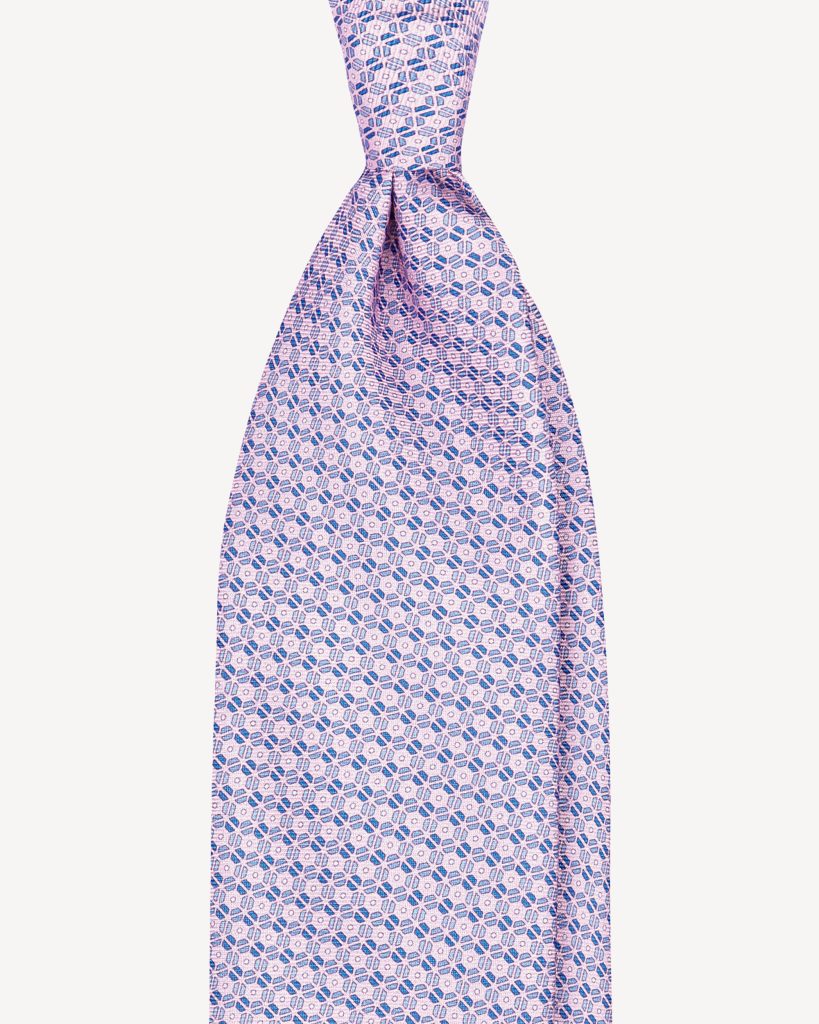 Dynamic Floral SELFTIPPED SILK TIE – Rosa