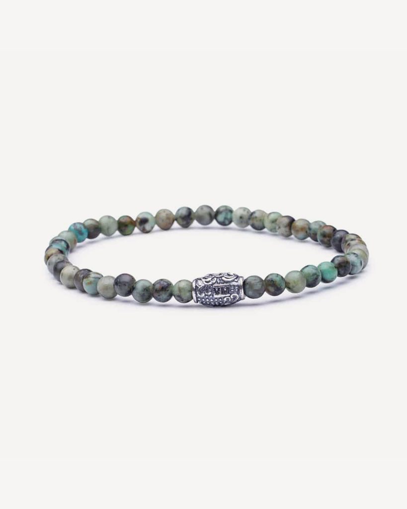 NATURAL 4 MM GEMSTONE BRACELET – Green Jaguar