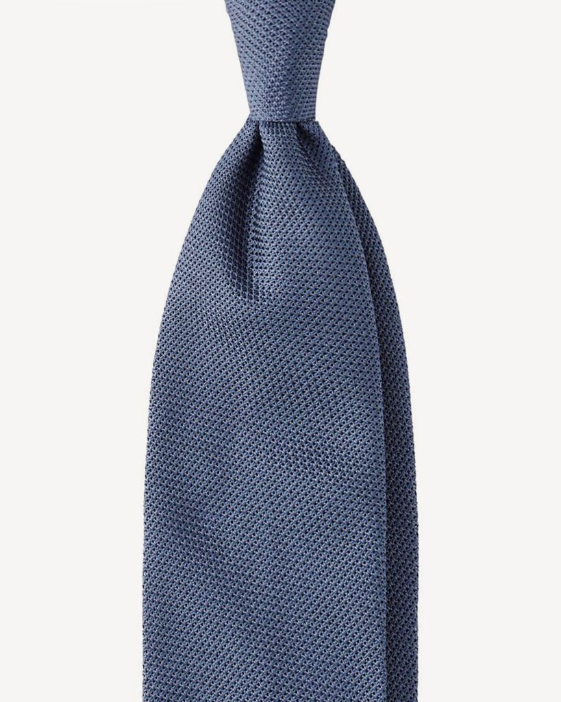 Grenadine Garza Fina 7-Fold Unlined Tie - Sea