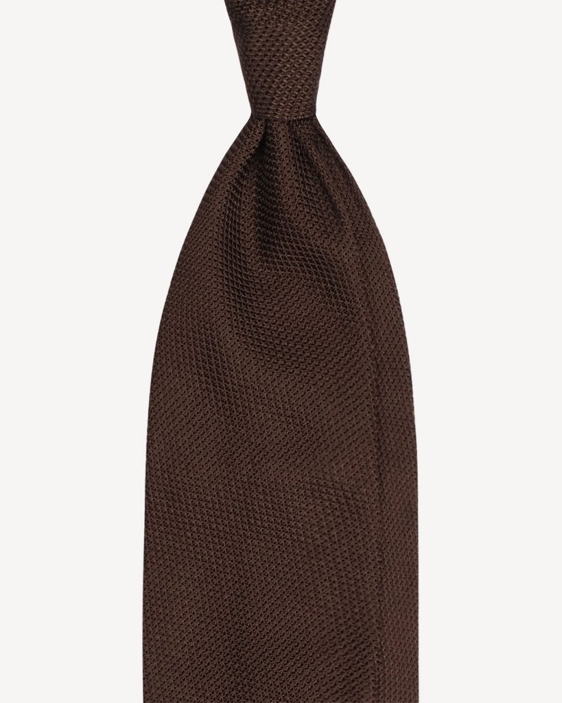 Grenadine Garza Fina Unlined Tie - Brown