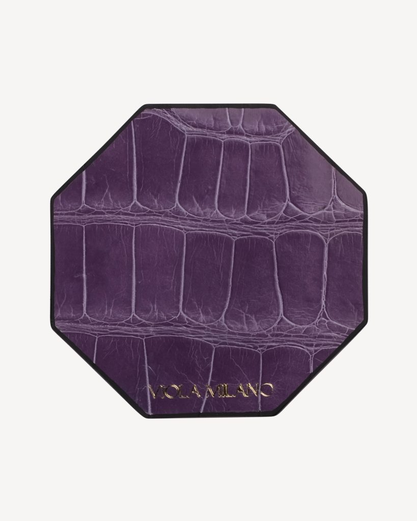 Luxury Crocodile Coaster - Viola (Set of 6)