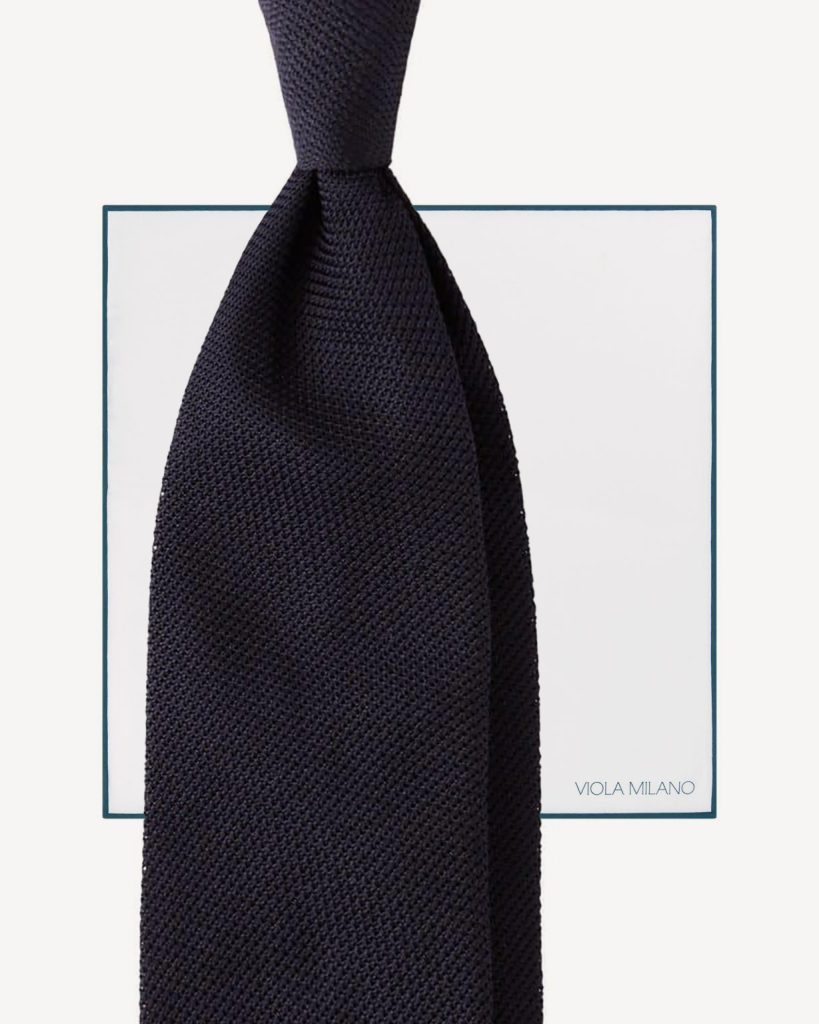 Grenadine Gift Package - Tie + Pocket Square - Navy