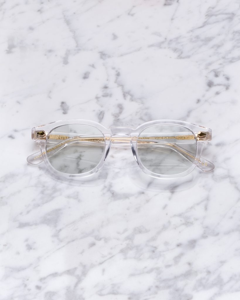 The Positano Sunglasses - Transparant with Green Lens