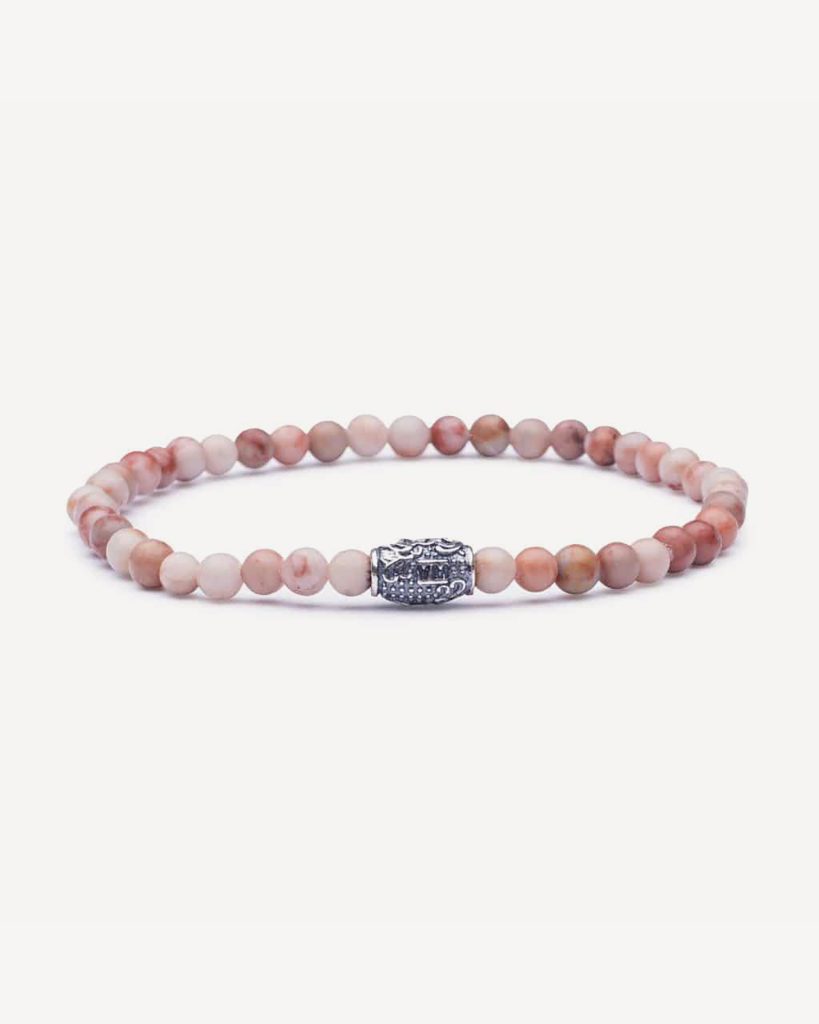 NATURAL 4 MM GEMSTONE BRACELET – RED PLANET