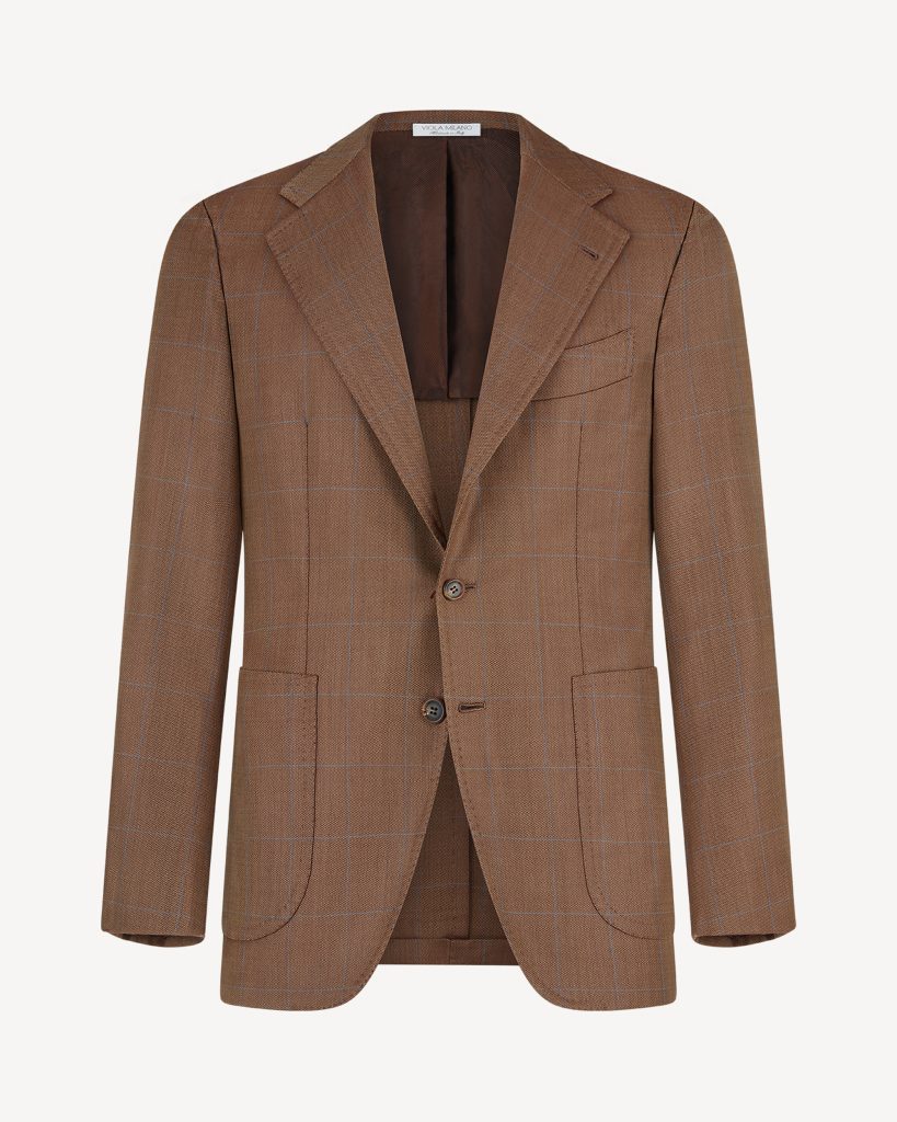 Sartorial Half-lined Limited Sports Club Blazer - Brown/Blue Check