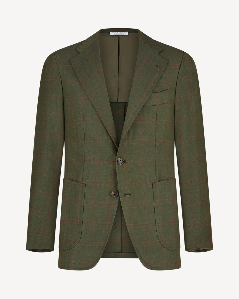 Sartorial Half-lined Limited Sports Club Blazer - Green Check