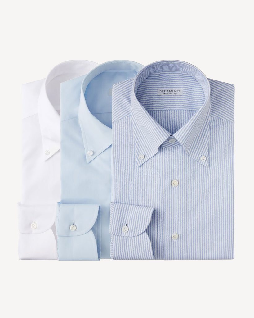 3 Shirt Package Button-Down Collar Dress Shirt - Mix