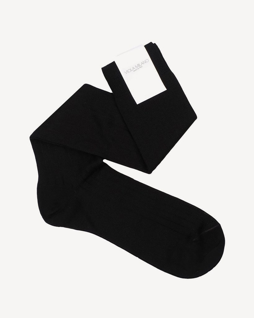 Solid Over-The-Calf  Socks – Black