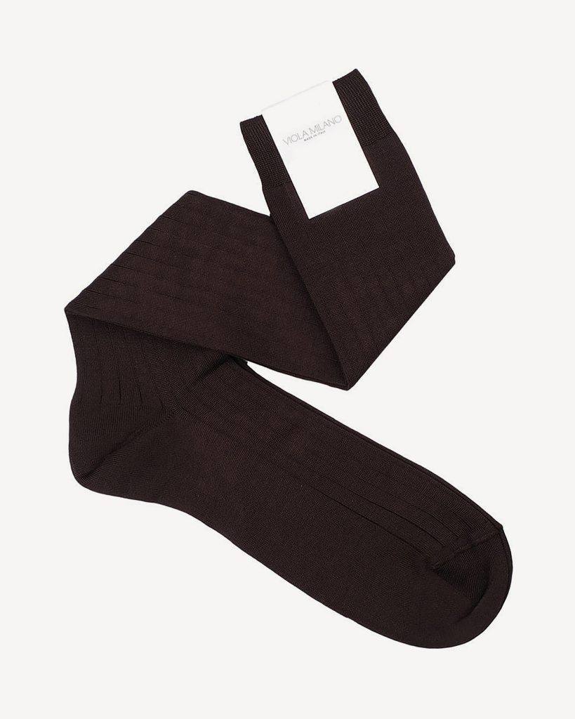 Solid Over-The-Calf  Socks – Brown