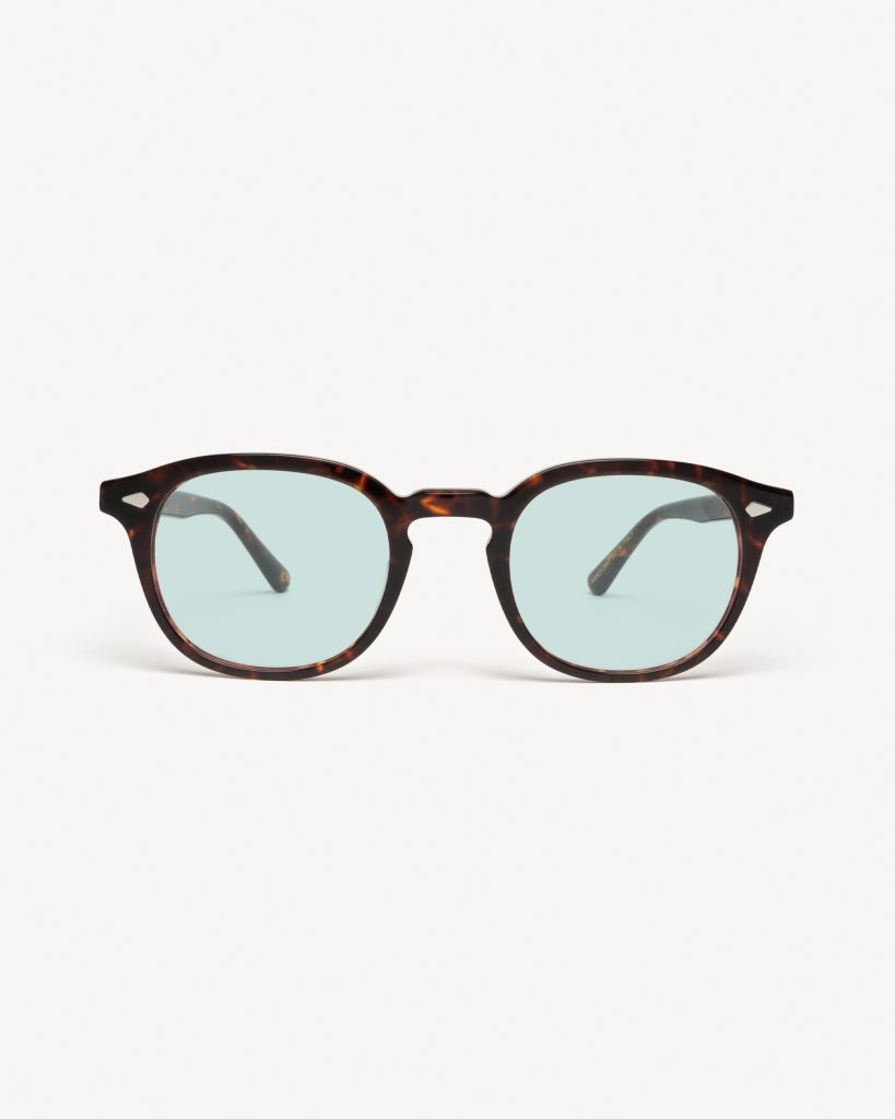 The Milano Sunglasses - Brown with Light Green lens