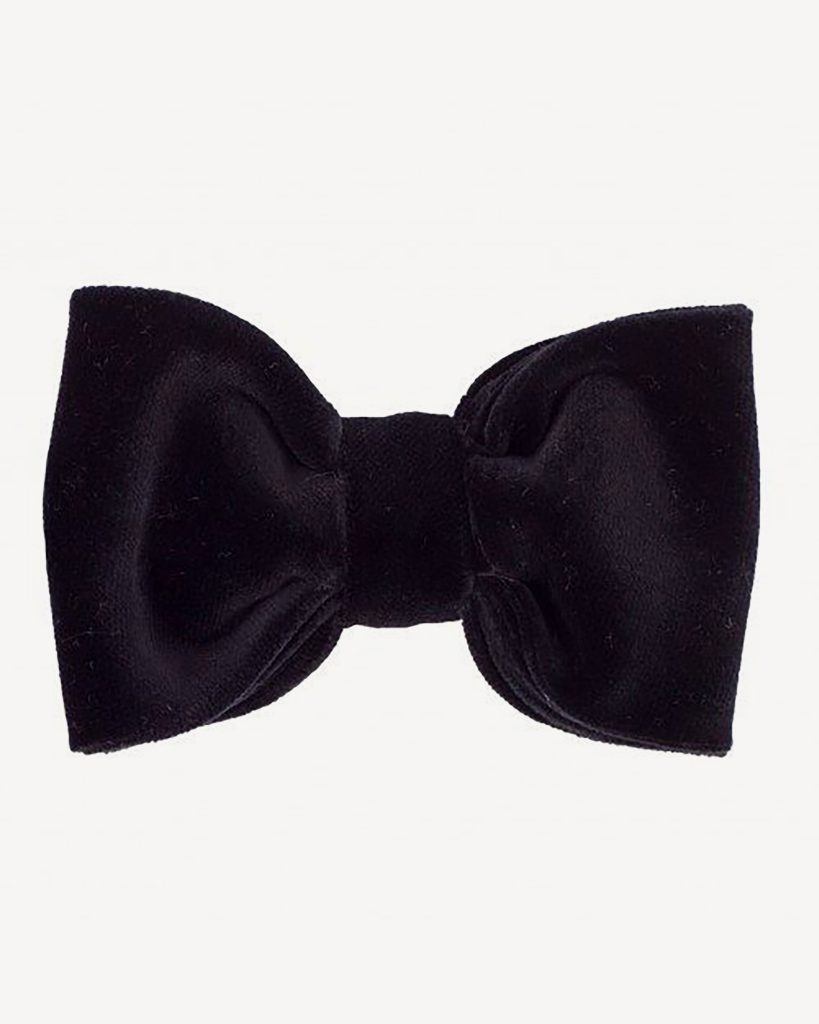 Velvet Bow Tie – Black