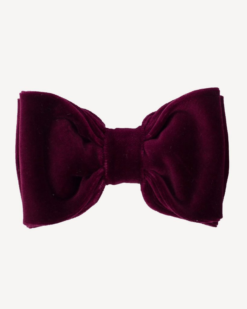 Velvet Bow Tie – Bordeaux