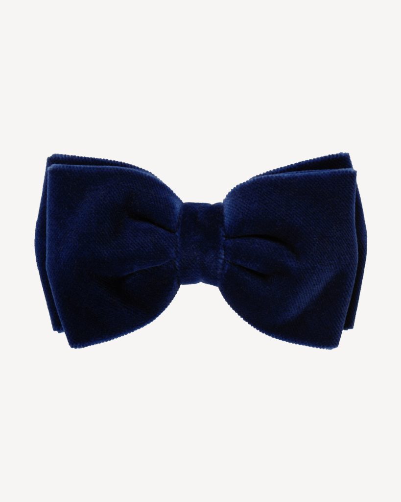Velvet Bow Tie – Sky Blue