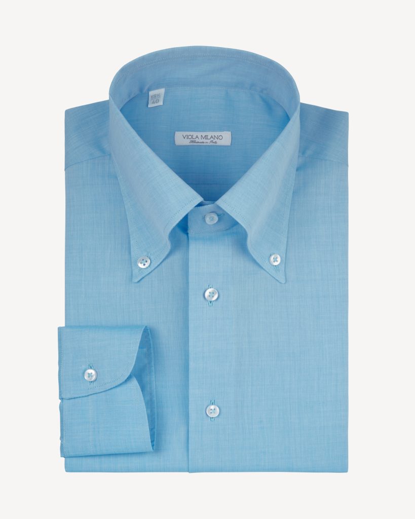 Solid Carlo Riva Voila Tela Button-Down SHIRT – Turquoise Mare