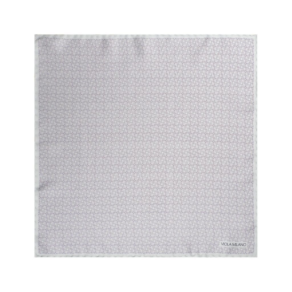 Micro Stirrups Silk Pocket Square - Menthol