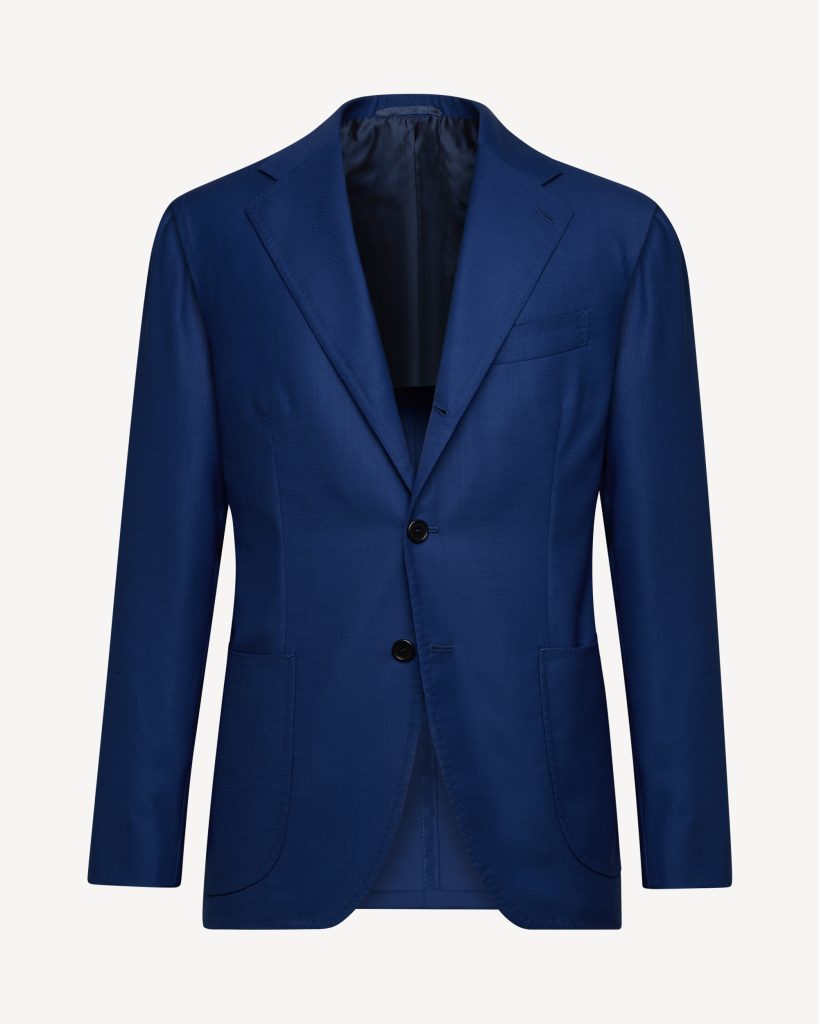 Sartorial Half-lined Wool/Silk Blazer - Mare Blue